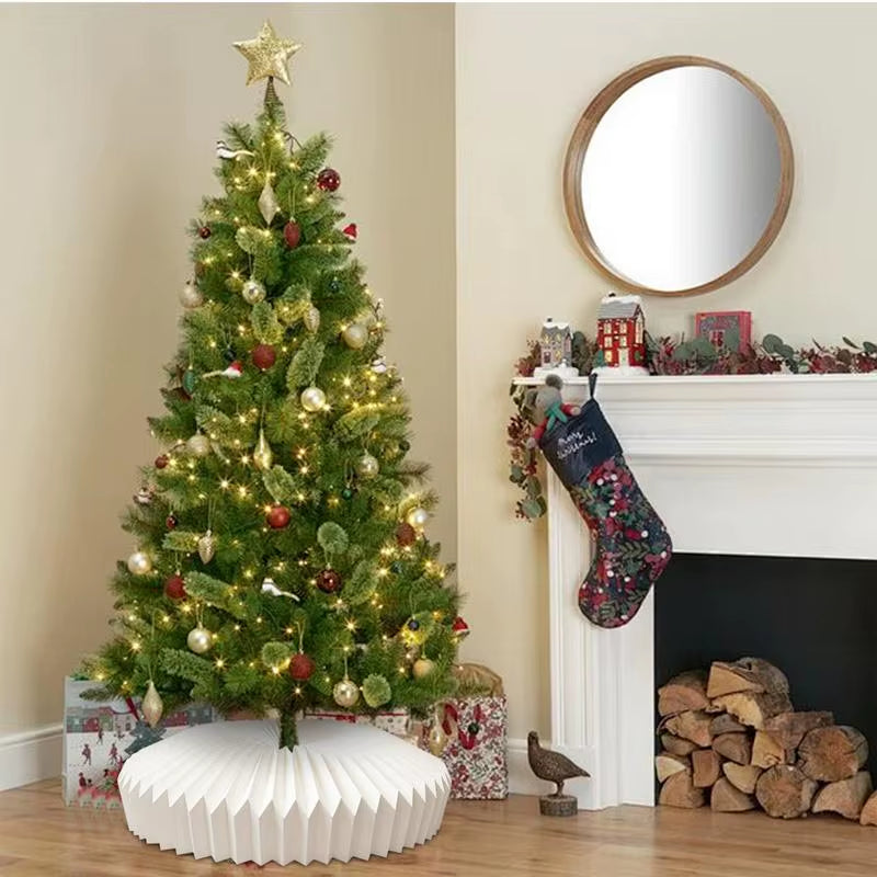 Christmas Tree Decorations Collar Folding Christmas Tree Base Ring Christmas Tree Base Collar for Living Room Bedroom Garden Bar
