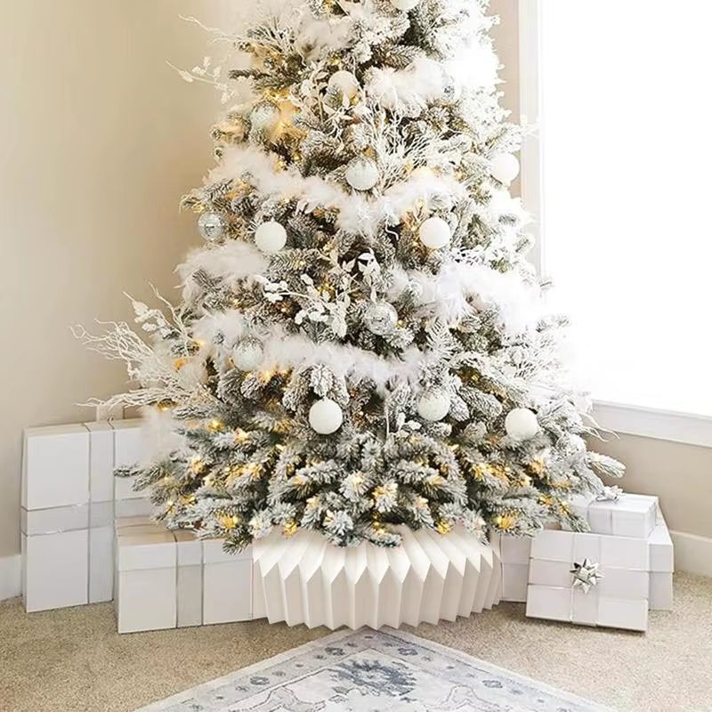 Christmas Tree Decorations Collar Folding Christmas Tree Base Ring Christmas Tree Base Collar for Living Room Bedroom Garden Bar
