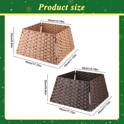 Christmas Tree Collar Faux Rattan