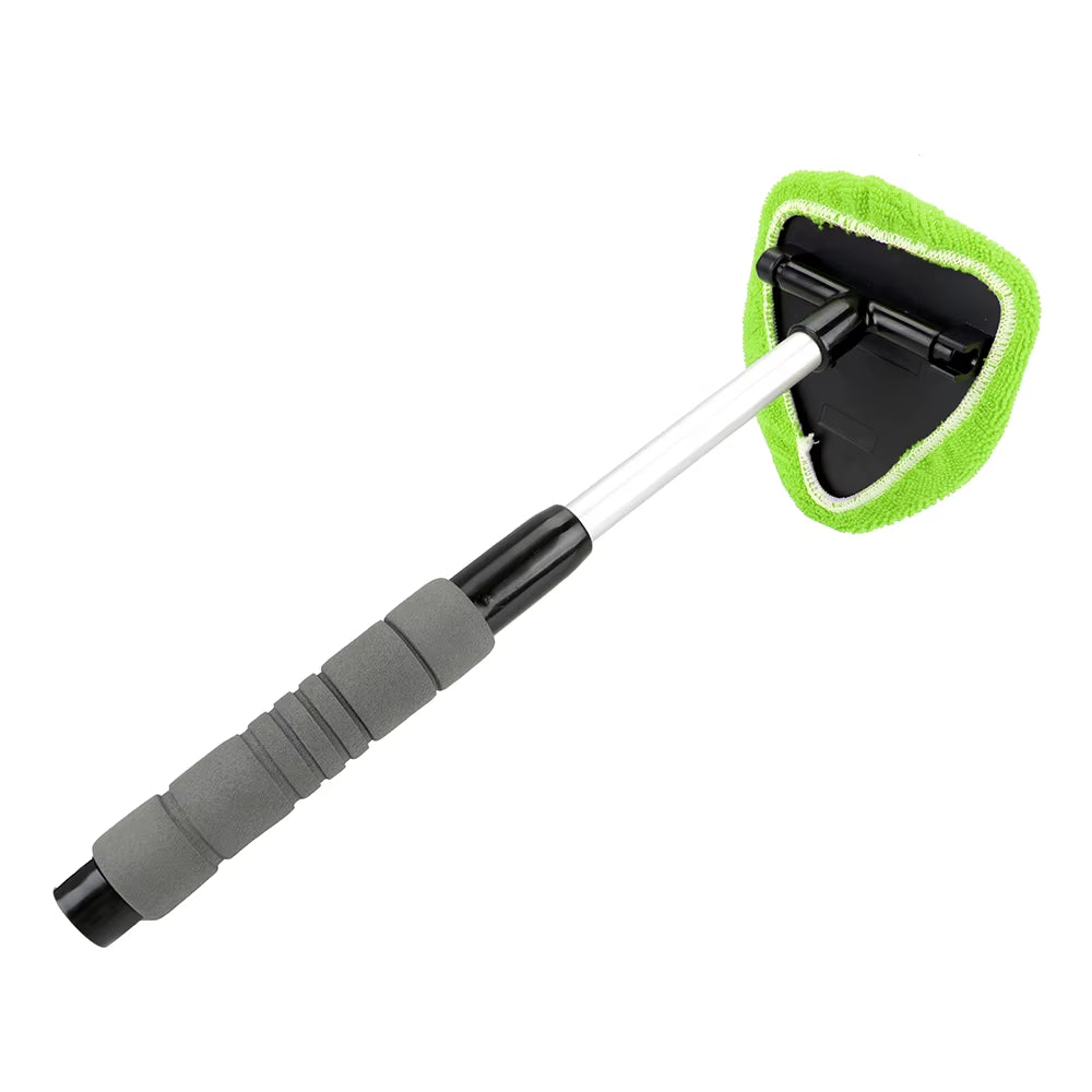 Window Scraping Mist Eliminator Microfiber Car Window Cleaner Telescopic Window Glass Cleaner Car Windshield Cleaning Brush