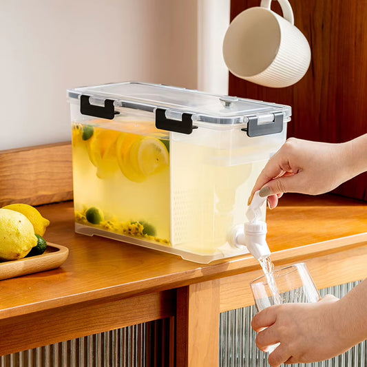 3.5L Beverage Dispenser Fridge Beverage Liquid Drink Container with Spigot Cold Kettle Dispenser for Summer Juice Cold Water