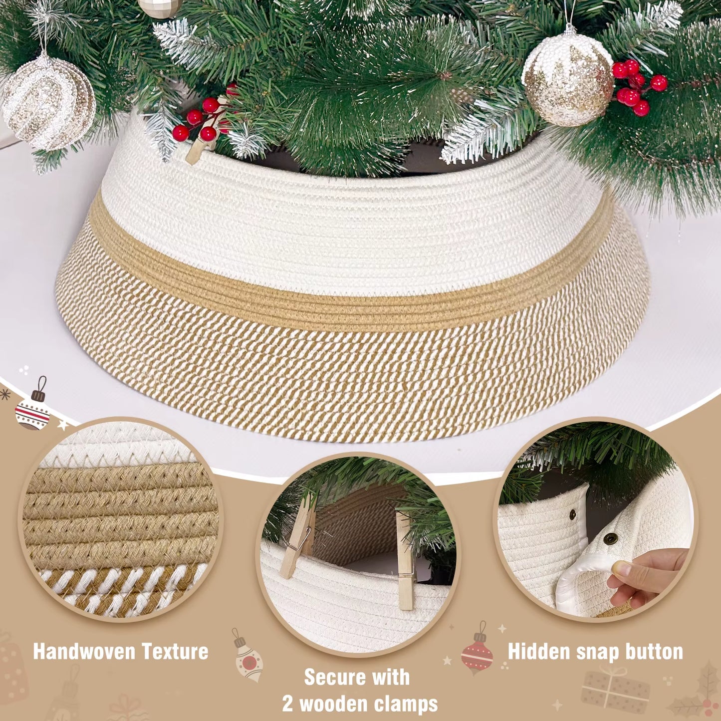 Christmas Tree Collar BOHO 28 Inch