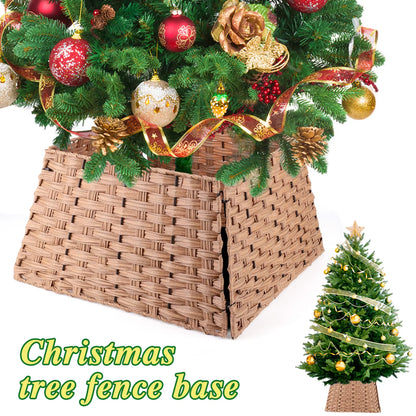Christmas Tree Collar Faux Rattan