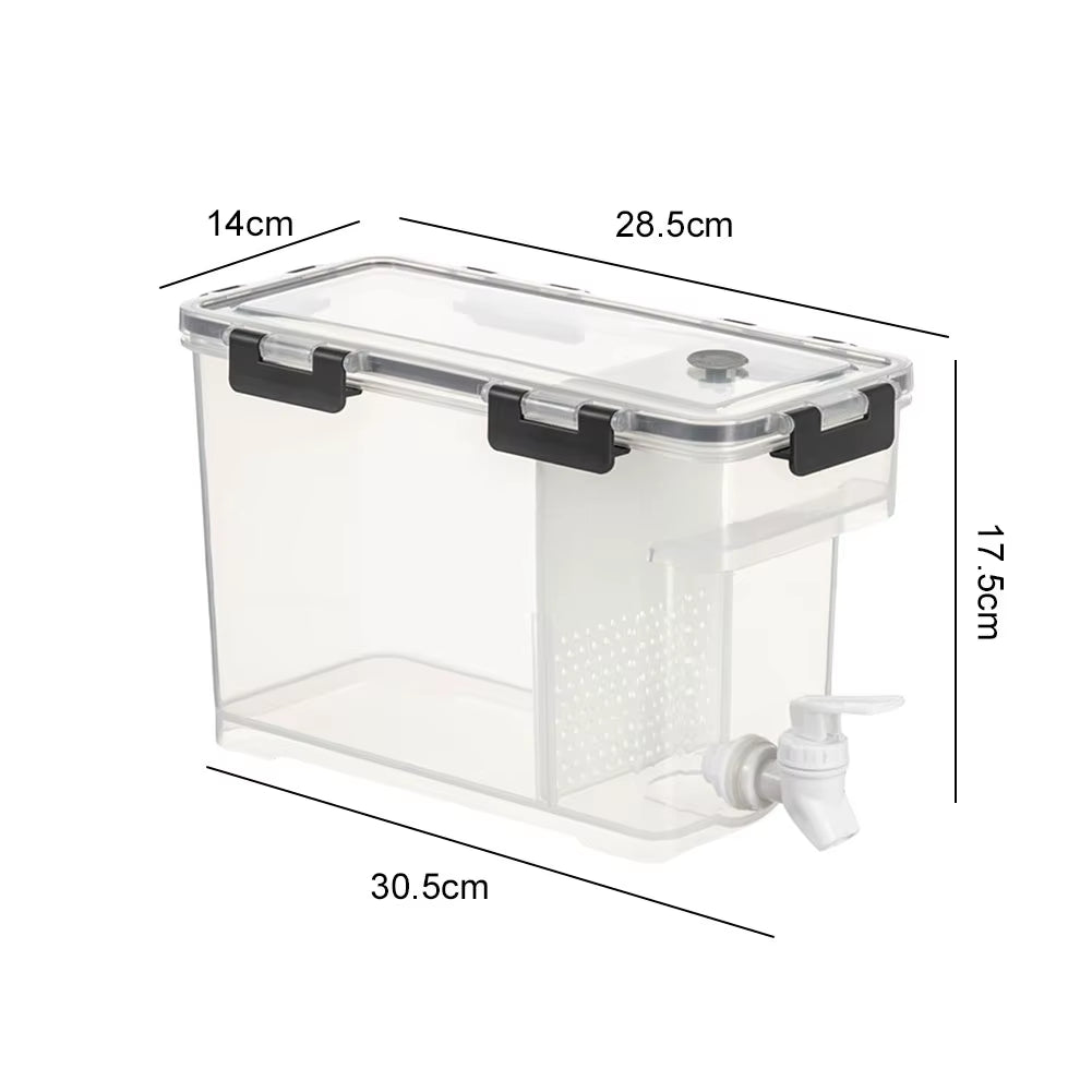 3.5L Beverage Dispenser Fridge Beverage Liquid Drink Container with Spigot Cold Kettle Dispenser for Summer Juice Cold Water