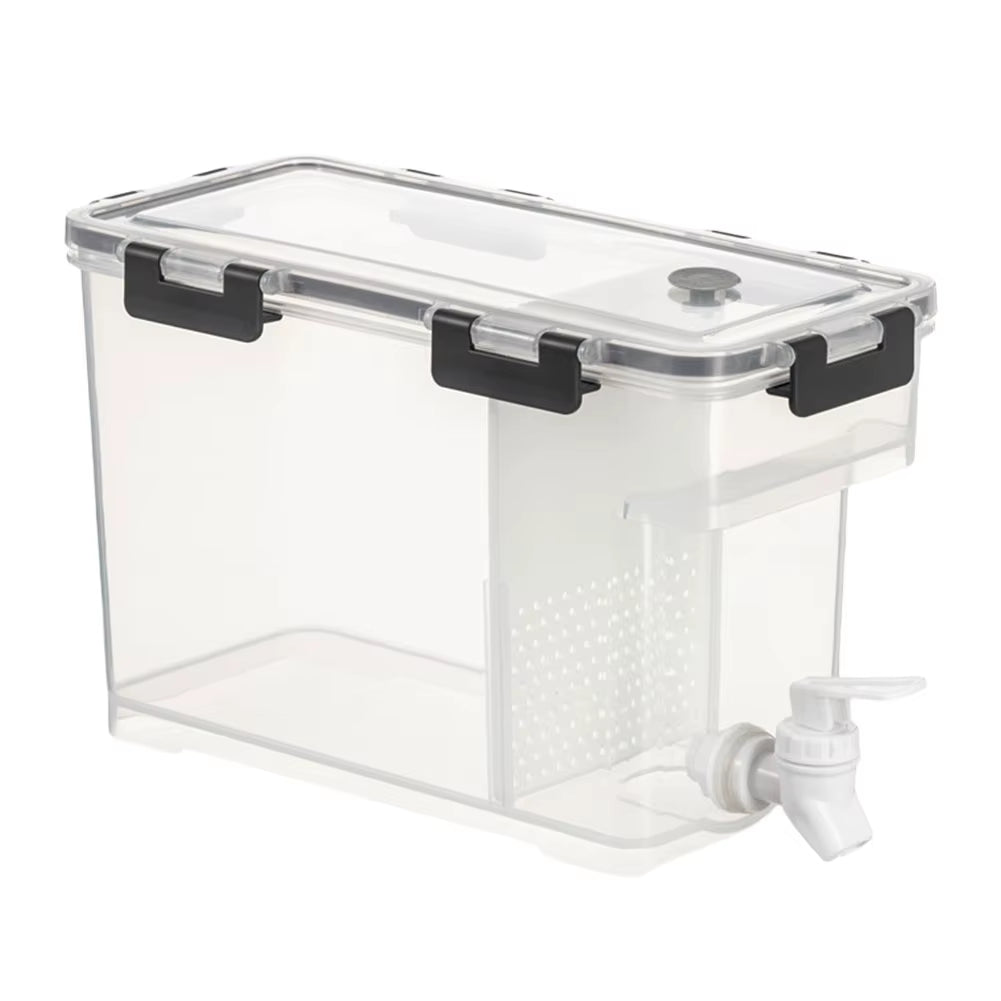 3.5L Beverage Dispenser Fridge Beverage Liquid Drink Container with Spigot Cold Kettle Dispenser for Summer Juice Cold Water