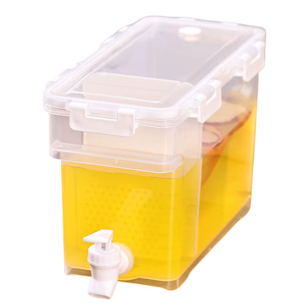 3.5L Beverage Dispenser Fridge Beverage Liquid Drink Container with Spigot Cold Kettle Dispenser for Summer Juice Cold Water